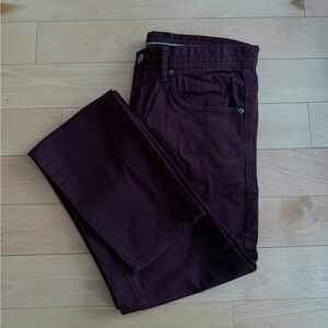 ZARA MAN BURGUNDY TROUSERS/CHINO SIZE 30